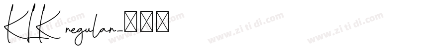 KLK regular字体转换